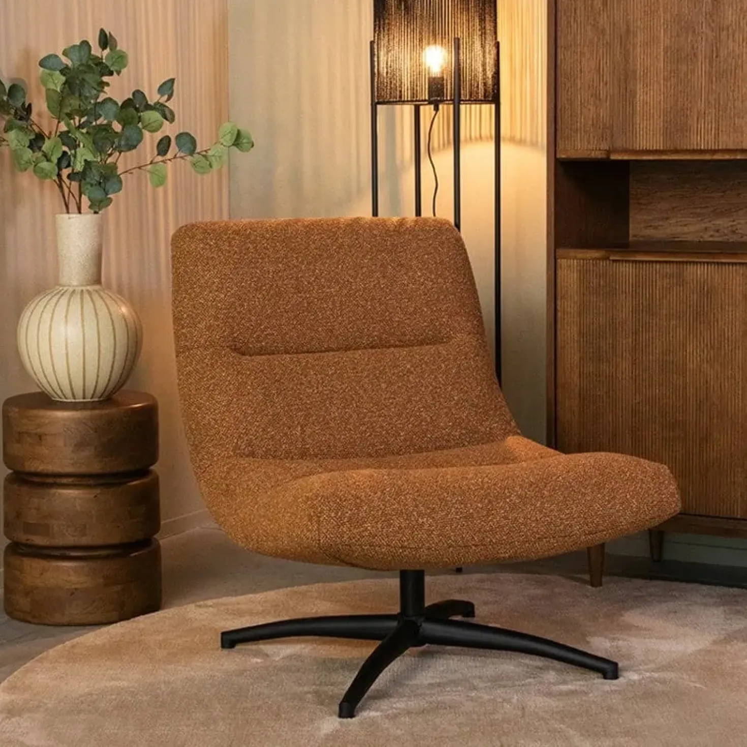 Fauteuil Calix Coral Boucle