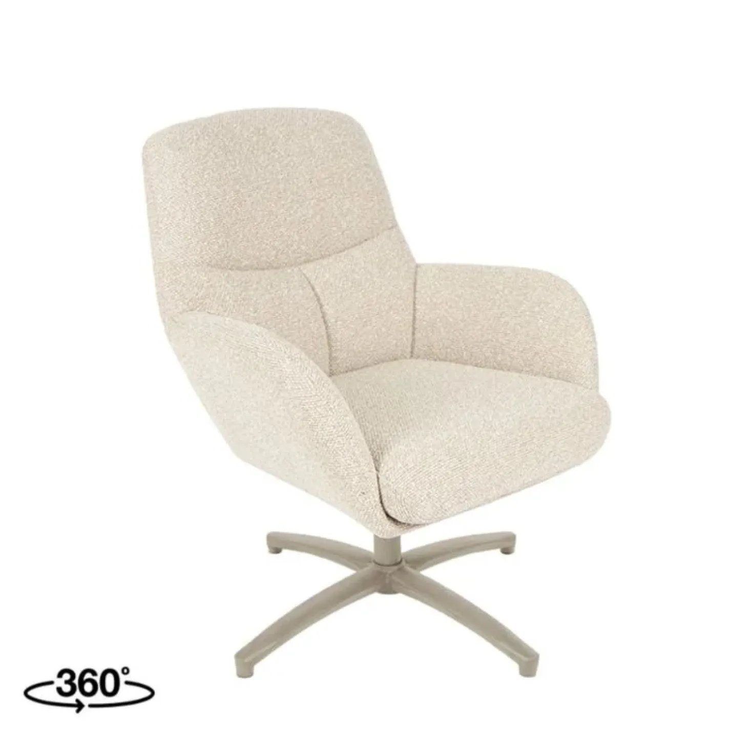 Fauteuil Chill Zone Naturel Boucle Taupe poot