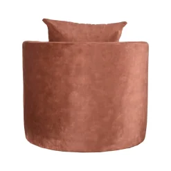 Fauteuil Evy Rust Velours 90cm