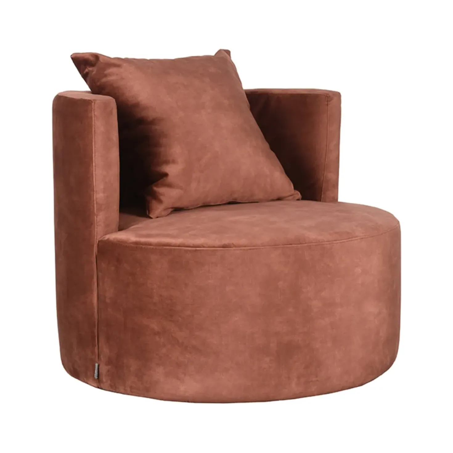 Fauteuil Evy Rust Velours 90cm