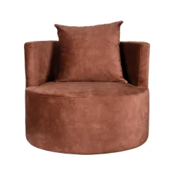 Fauteuil Evy Rust Velours 90cm