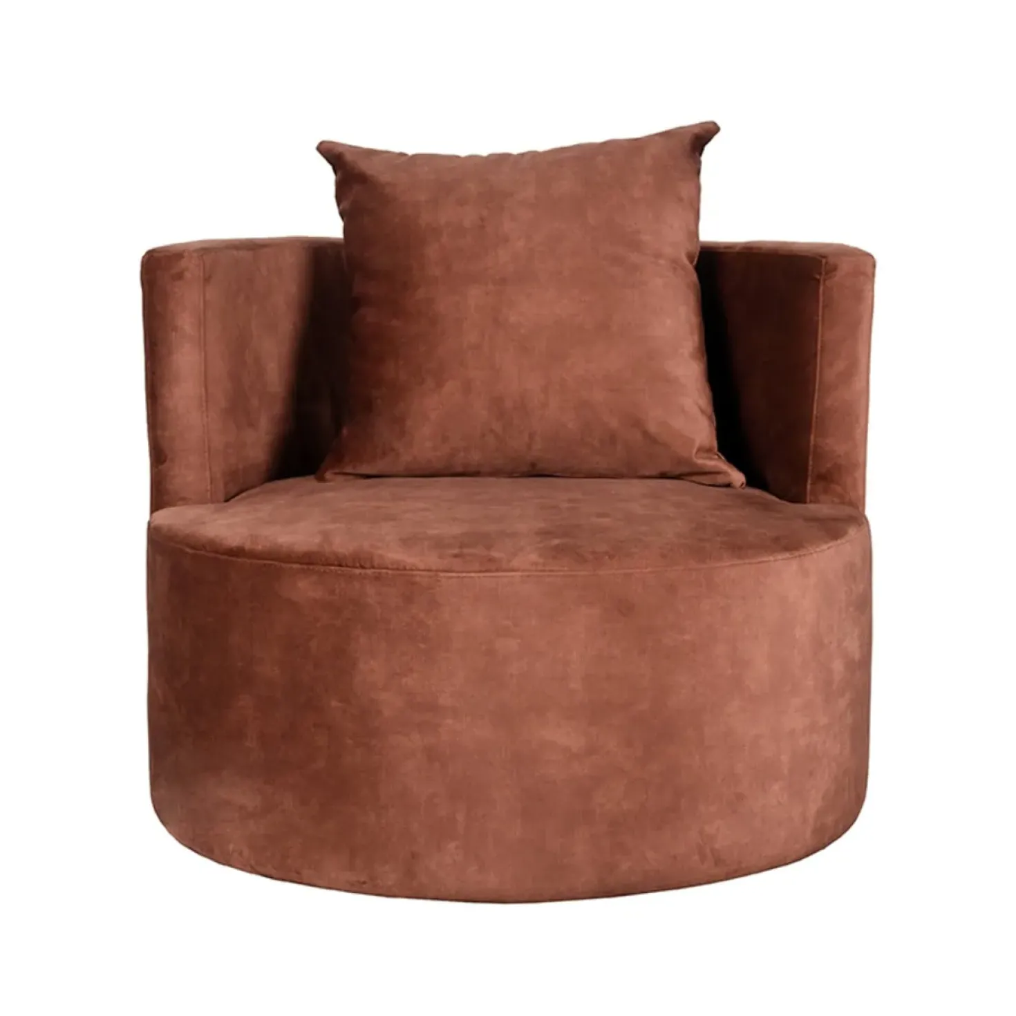 Fauteuil Evy Rust Velours 90cm