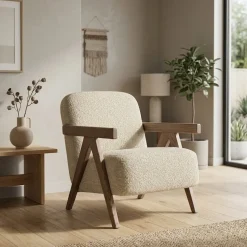 Fauteuil Francis beige
