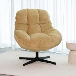 Fauteuil Huxley Geel Stof