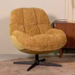 Fauteuil Huxley Mosterd Stof
