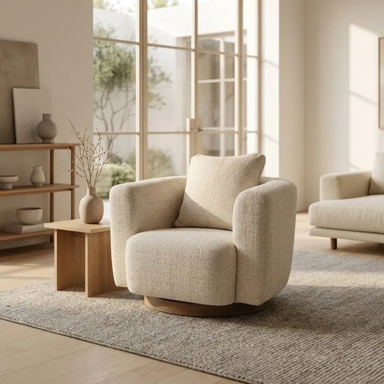 Fauteuil Jordan beige
