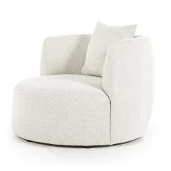 Fauteuil Louis met kussen beige spark