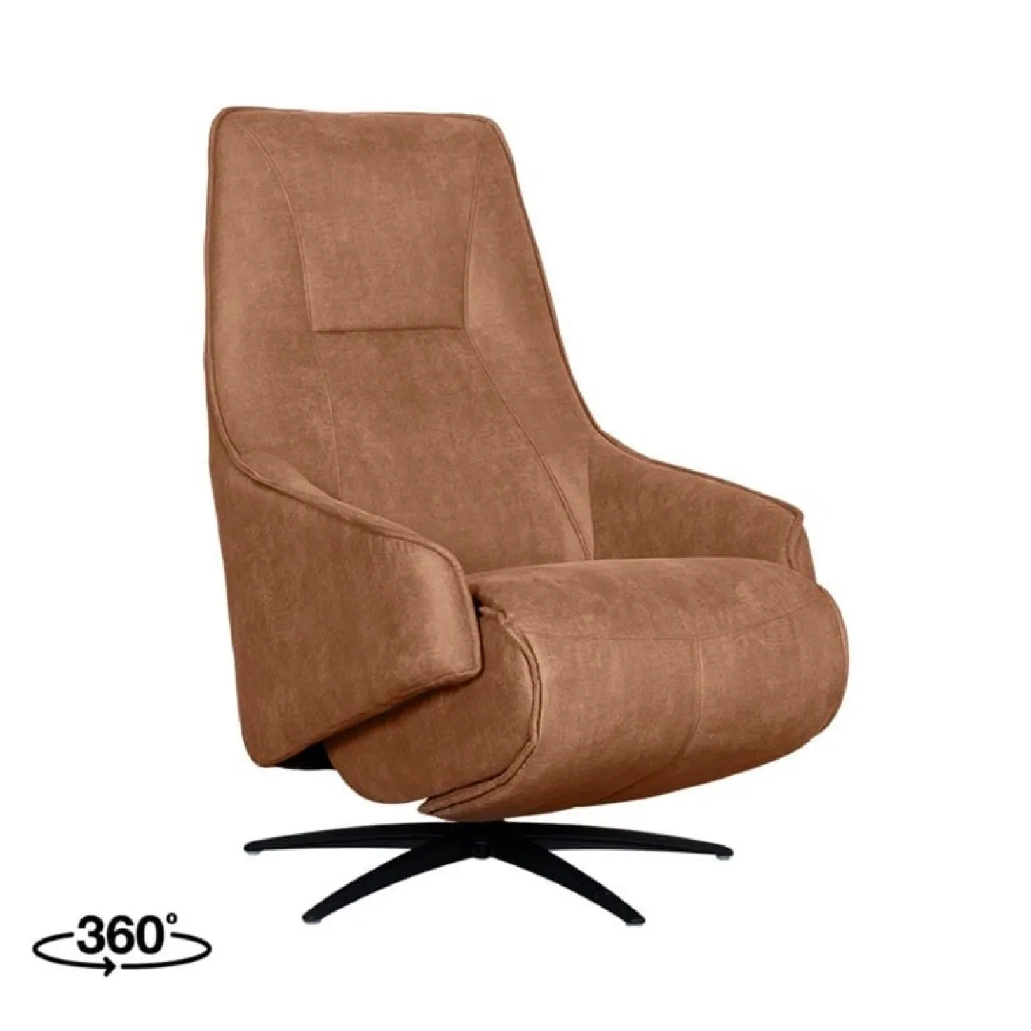 Fauteuil Odense Cognac Microleder