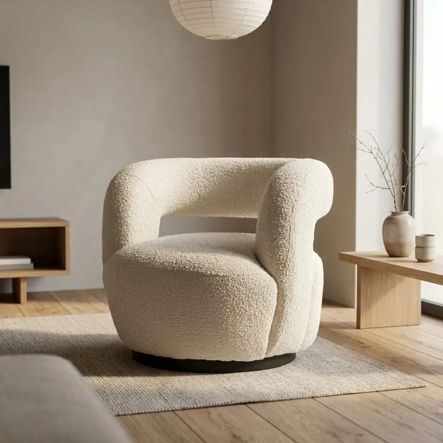 Fauteuil Sharon beige spark