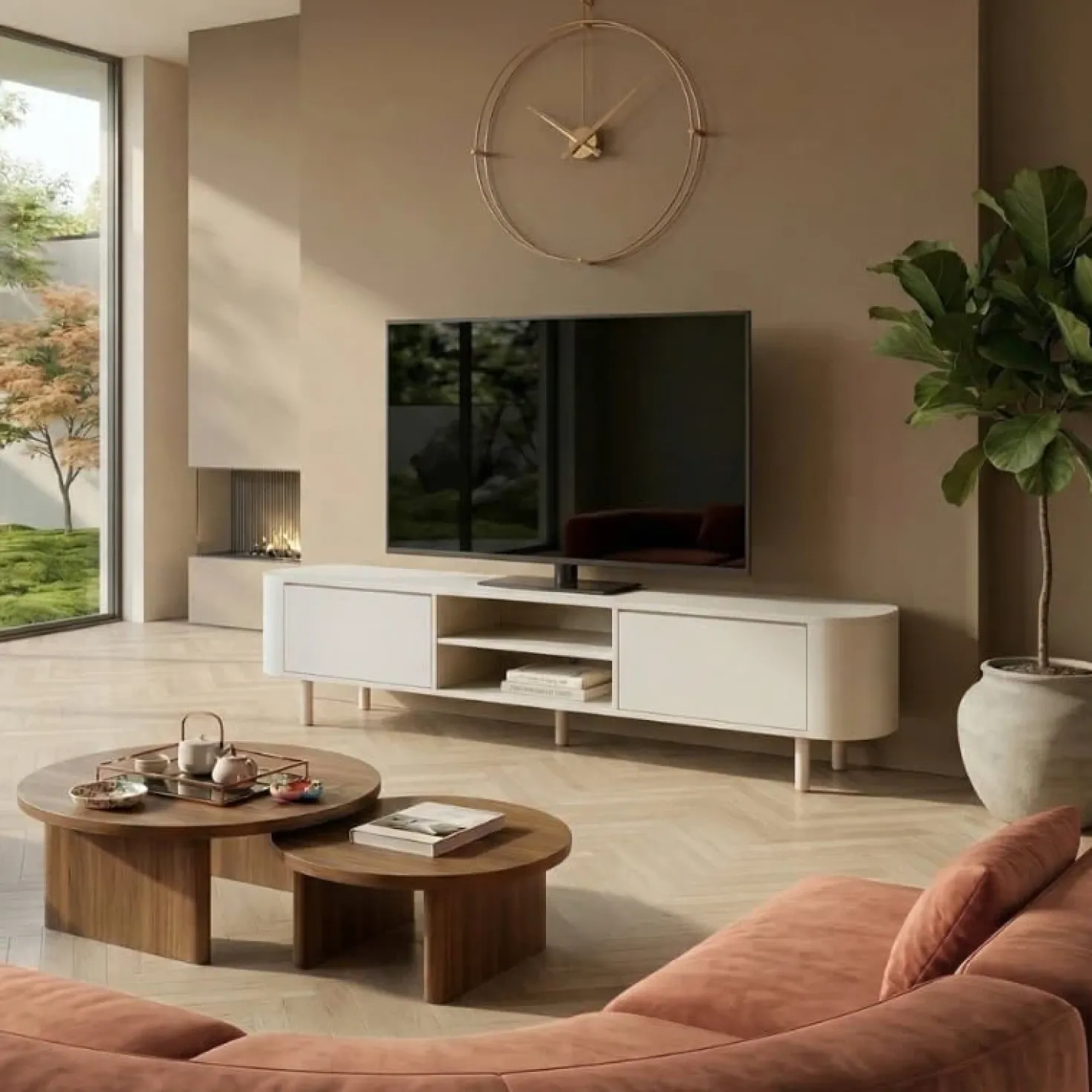 Faye Tv meubel Zand 200 cm