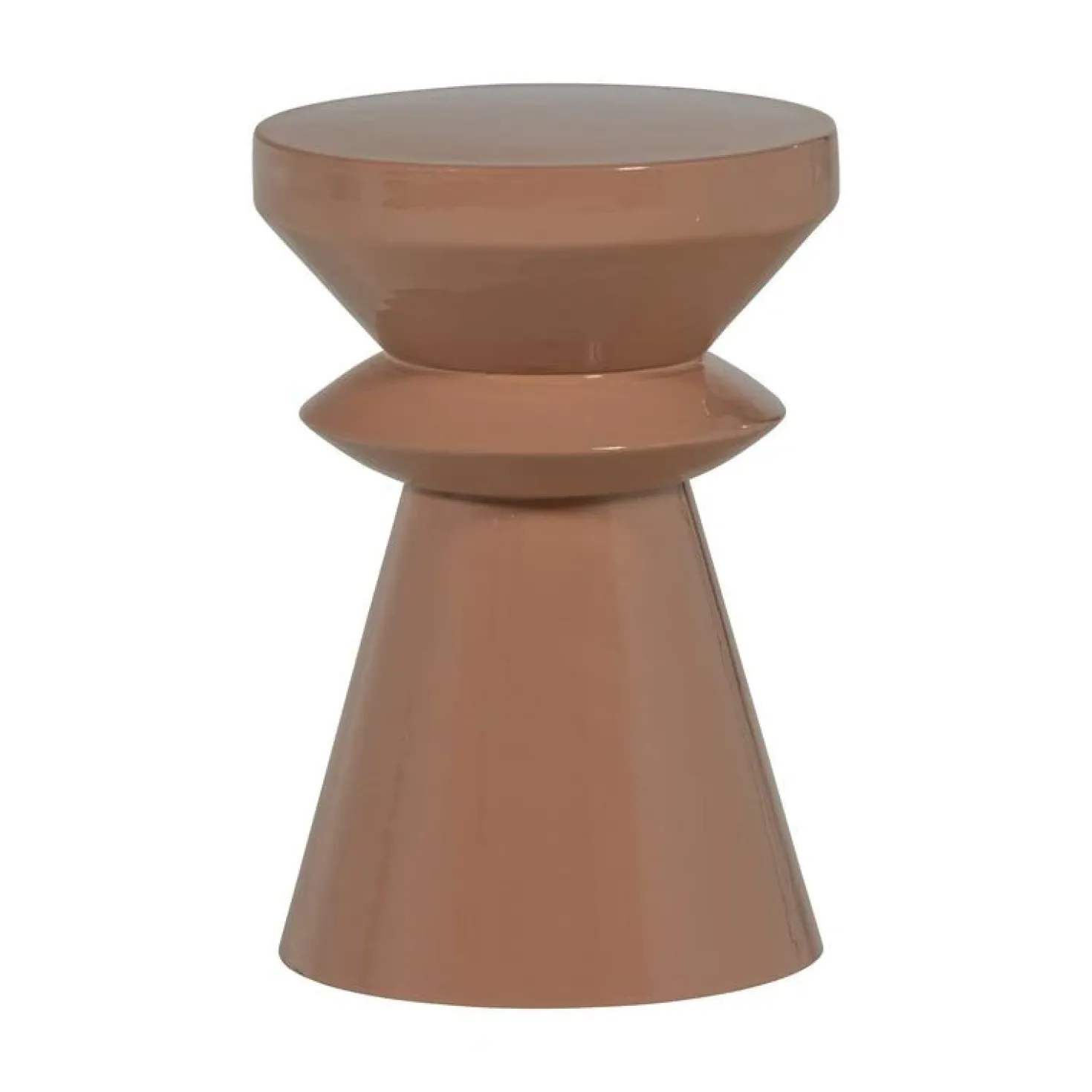 Fedde Bijzettafel metaal oudroze 30cm