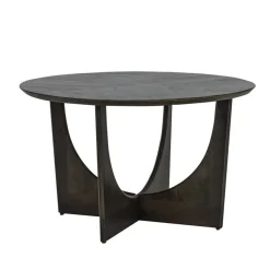 Fermo Eettafel rond olijfbruin mangohout 130cm