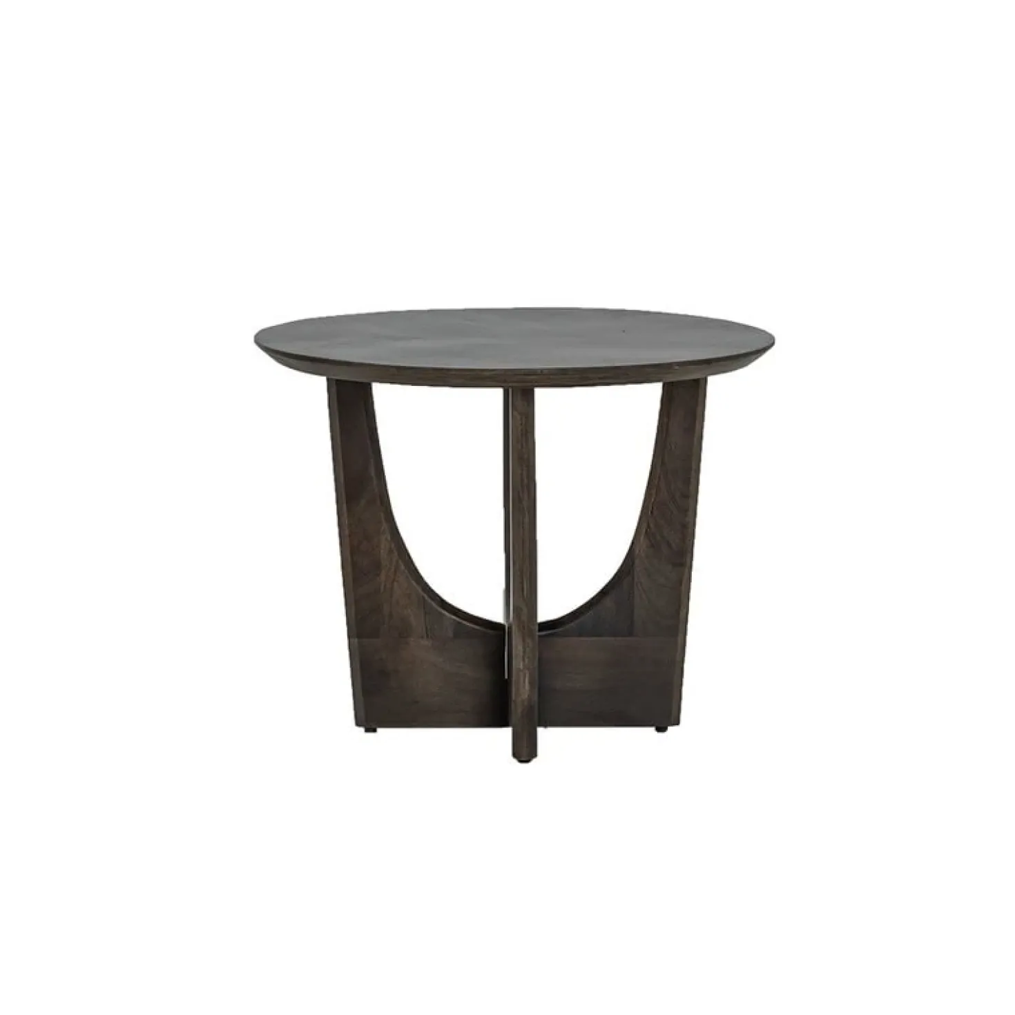 Fermo Salontafel rond mangohout olijfbruin 60cm