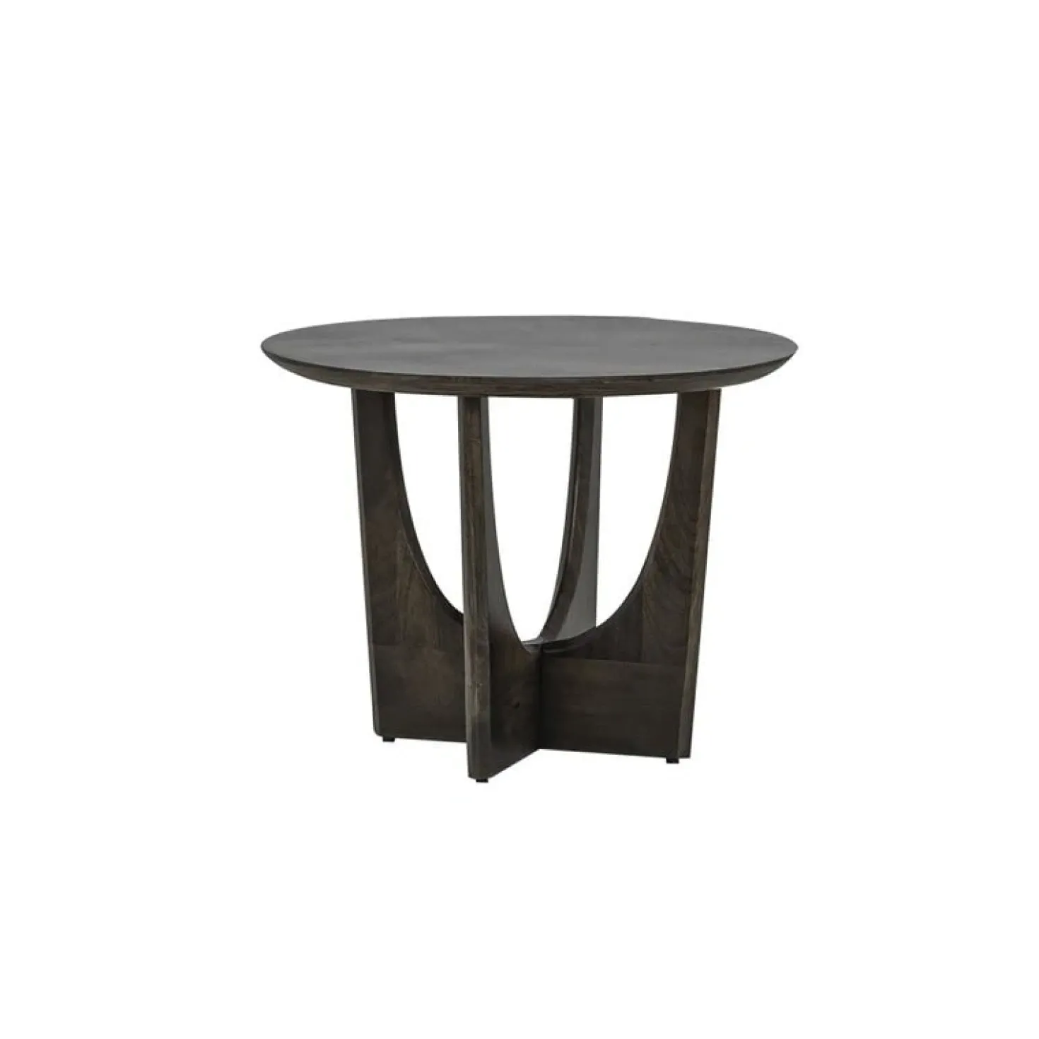 Fermo Salontafel rond mangohout olijfbruin 60cm