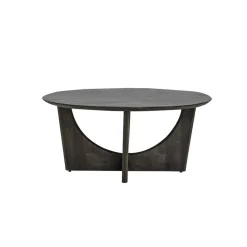 Fermo Salontafel rond mangohout olijfbruin 90cm