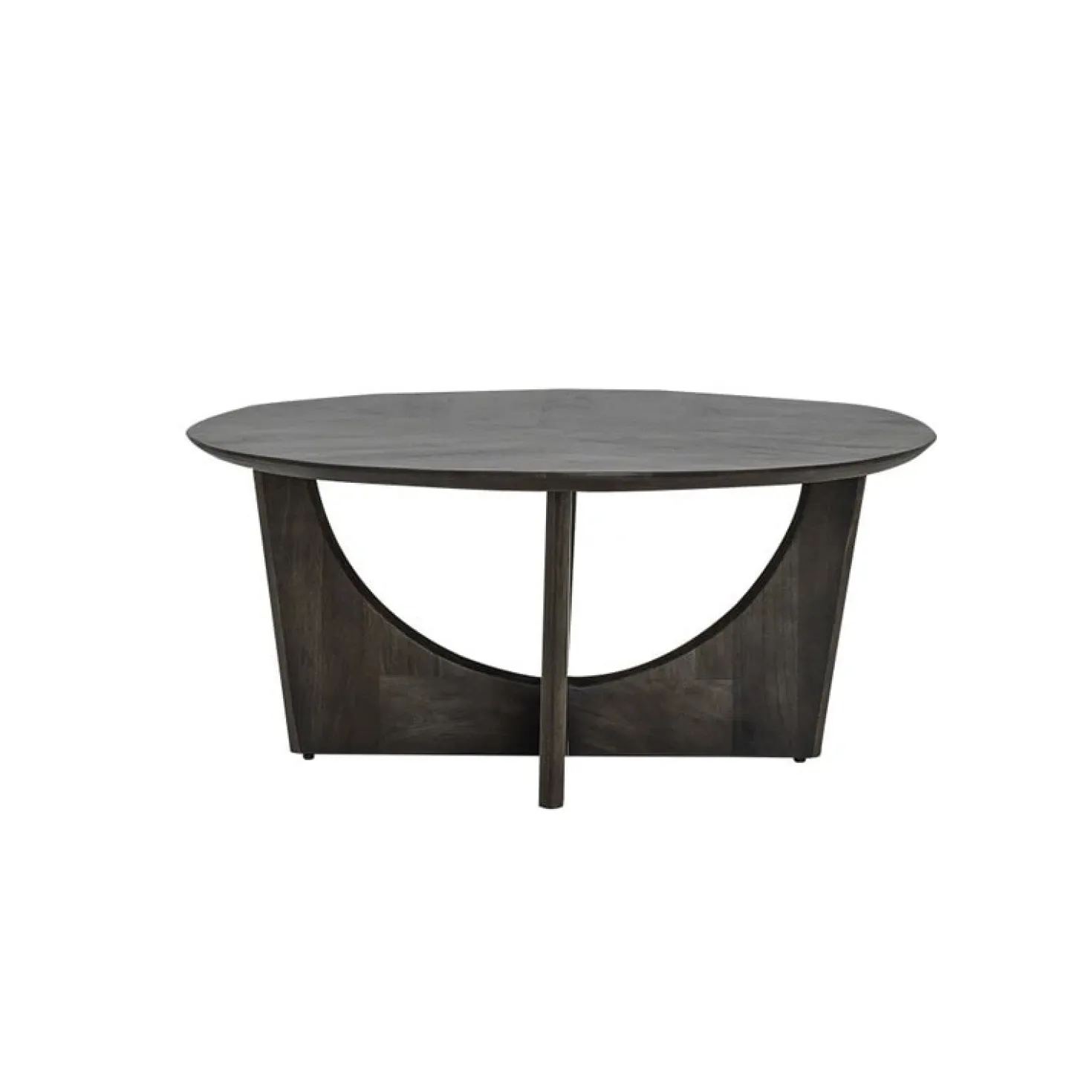 Fermo Salontafel rond mangohout olijfbruin 90cm