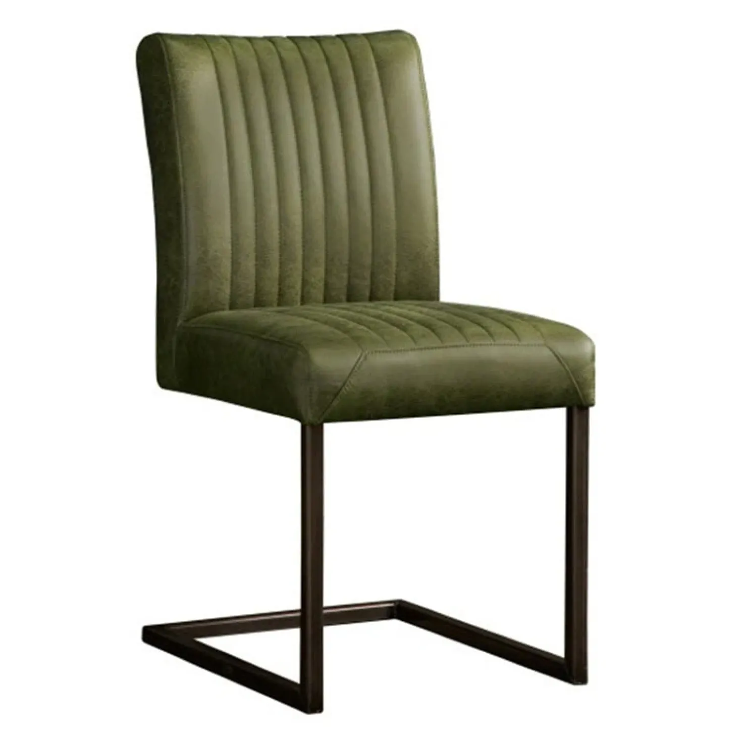 Ferro Eetkamerstoel microvezel groen 47cm