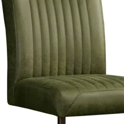 Ferro Eetkamerstoel microvezel groen 47cm