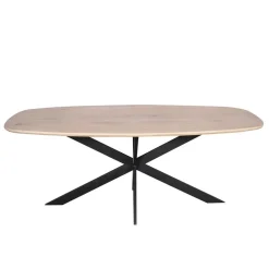 Ferry Eettafel Deens ovaal Naturel Eiken 200cm