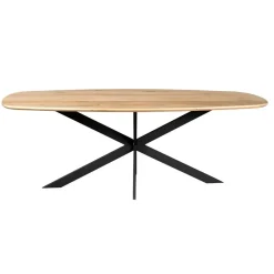 Ferry Eettafel Deens ovaal Naturel Eiken 240cm