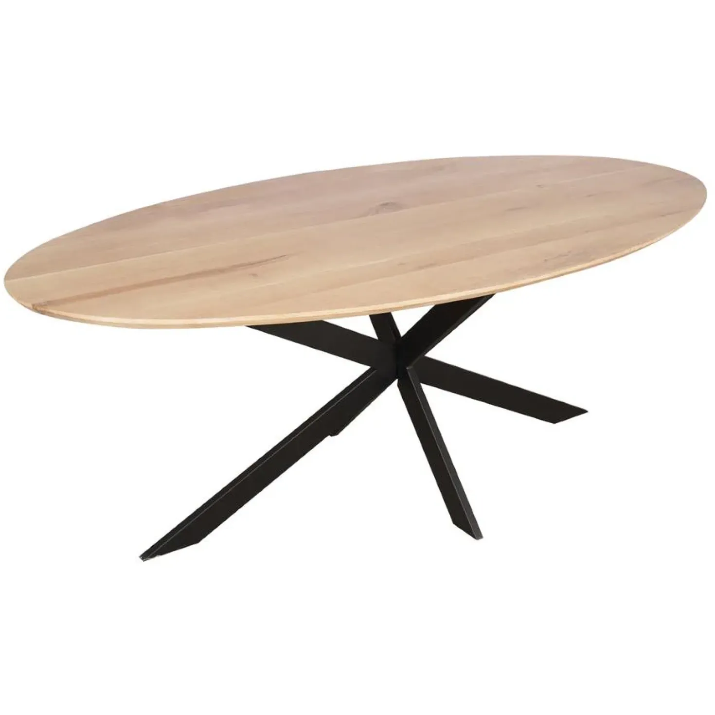 Ferry Eettafel Ovaal Naturel Eiken 210cm