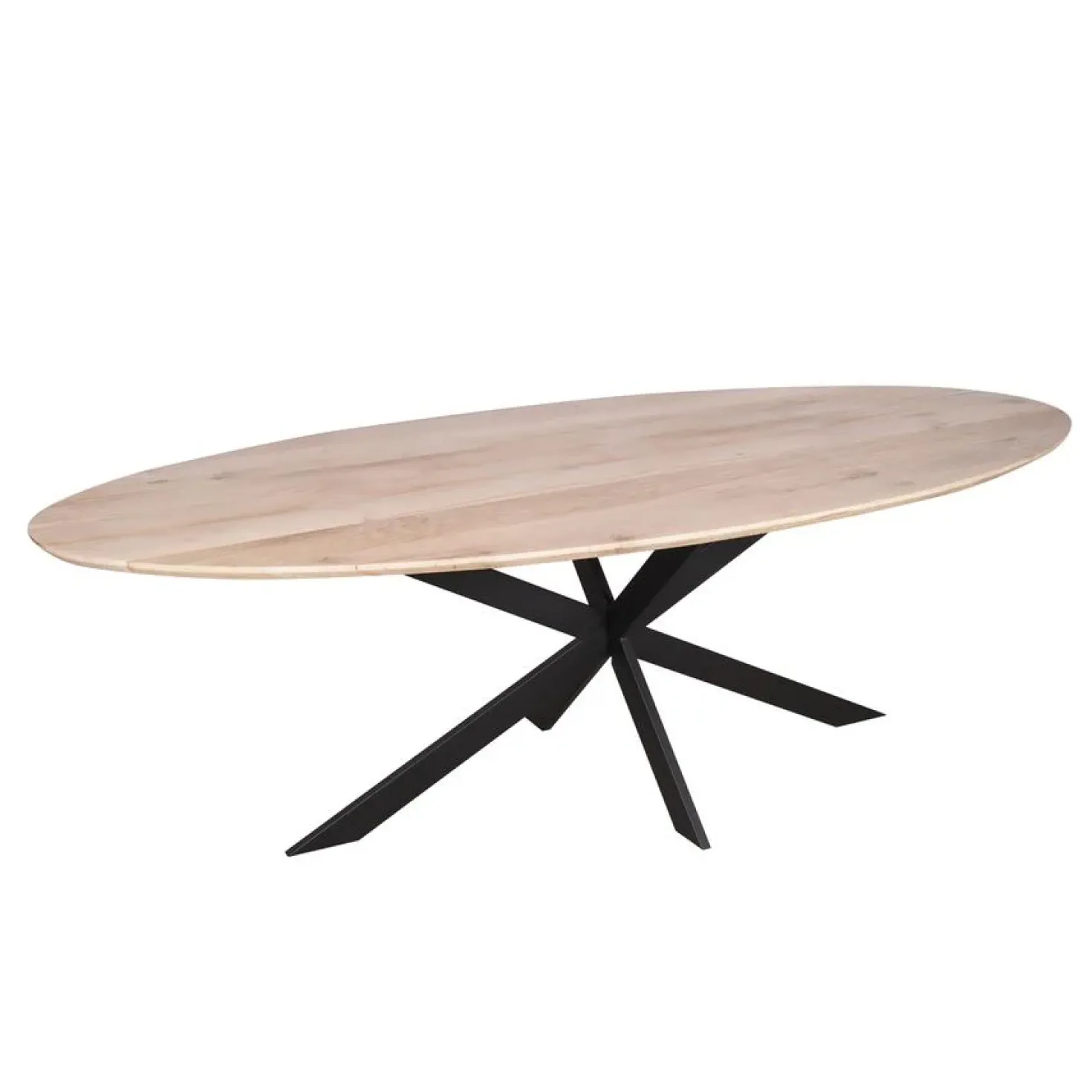 Ferry Eettafel Ovaal Naturel Eiken 240cm
