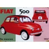 Fiat 500 - metalen bord