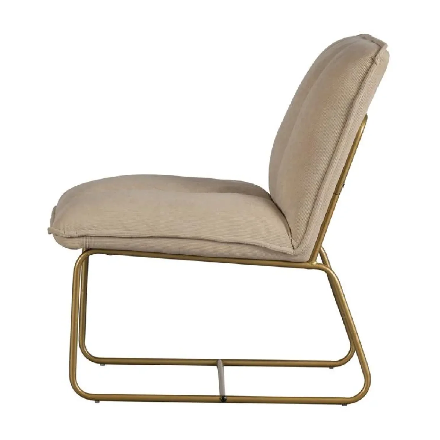 Fie Fauteuil ribstof zand
