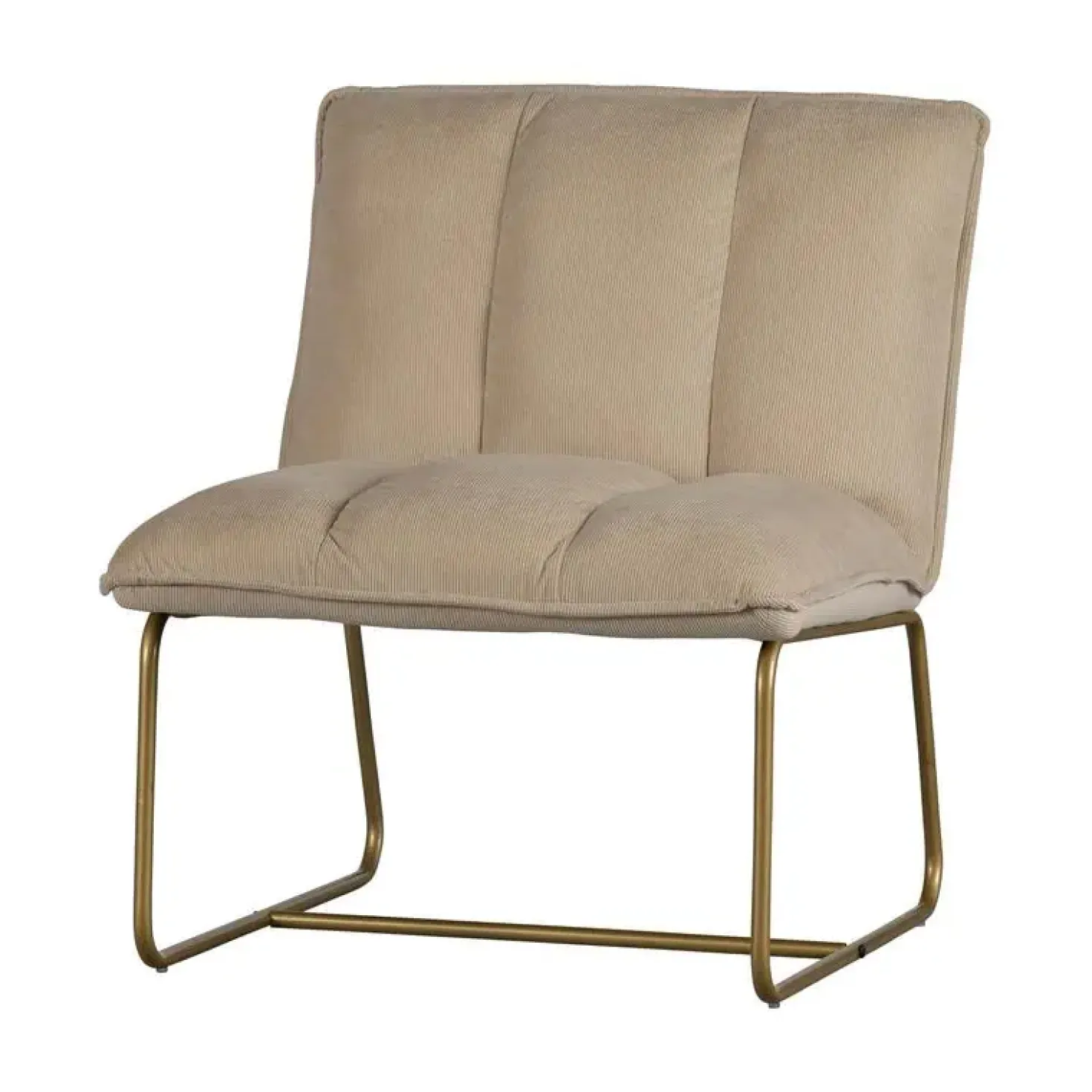Fie Fauteuil ribstof zand