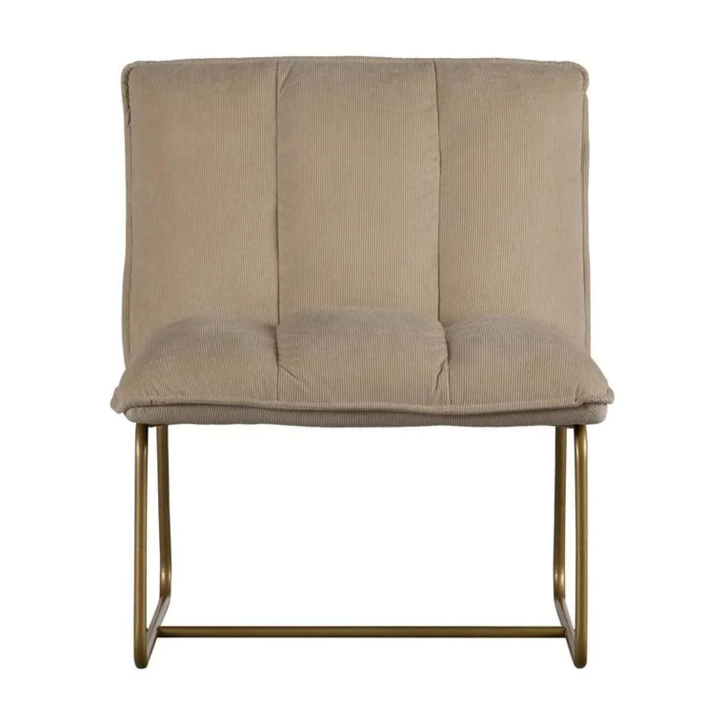 Fie Fauteuil ribstof zand
