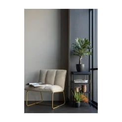 Fie Fauteuil ribstof zand