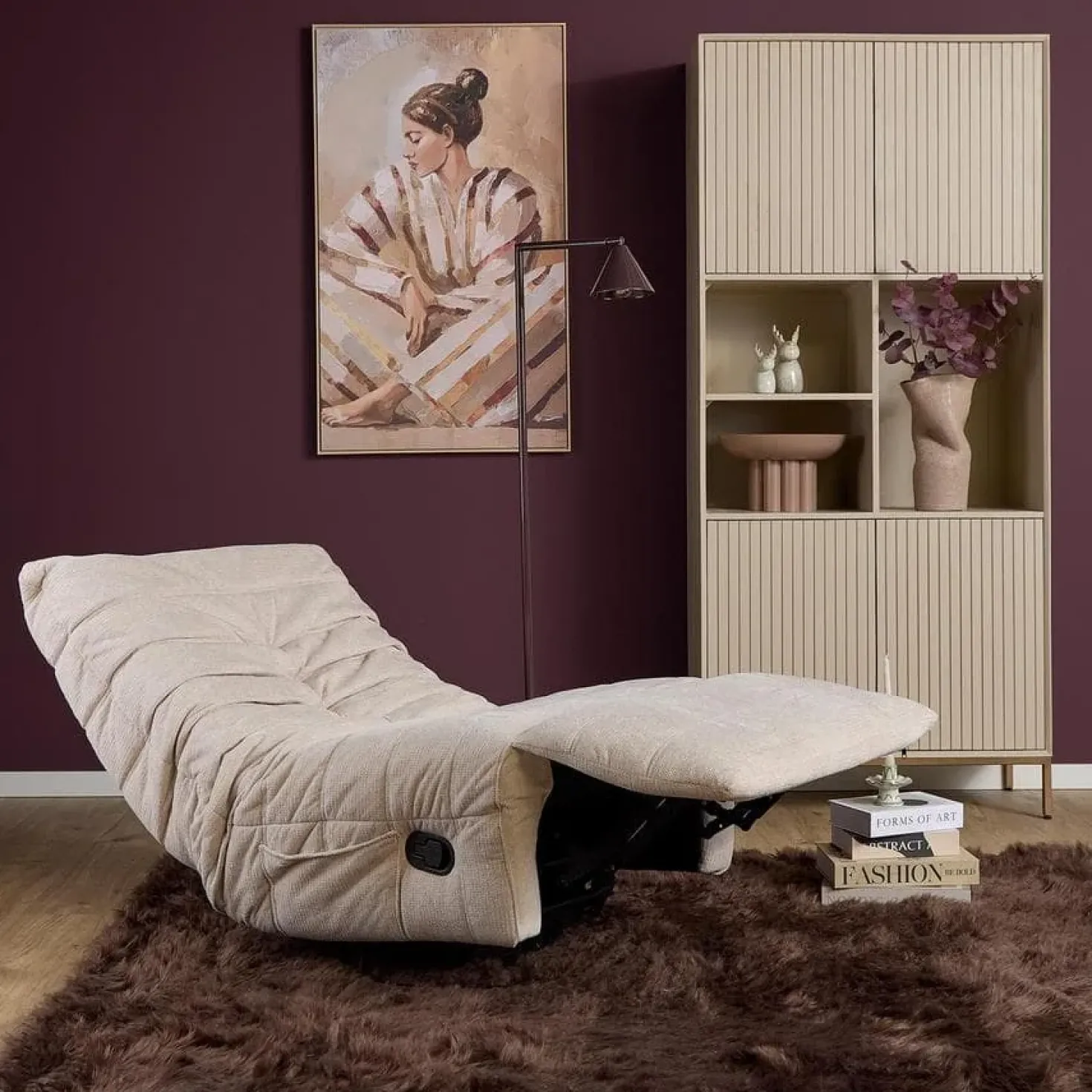 Fien Relaxfauteuil Beige