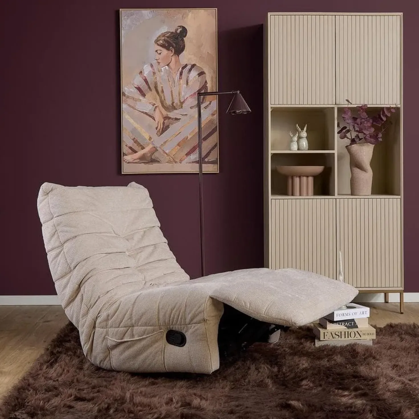 Fien Relaxfauteuil Beige