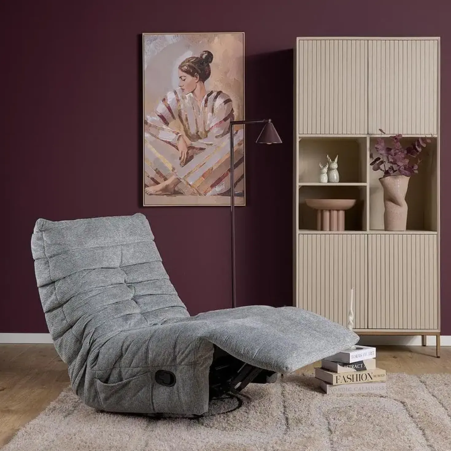 Fien Relaxfauteuil Grijs