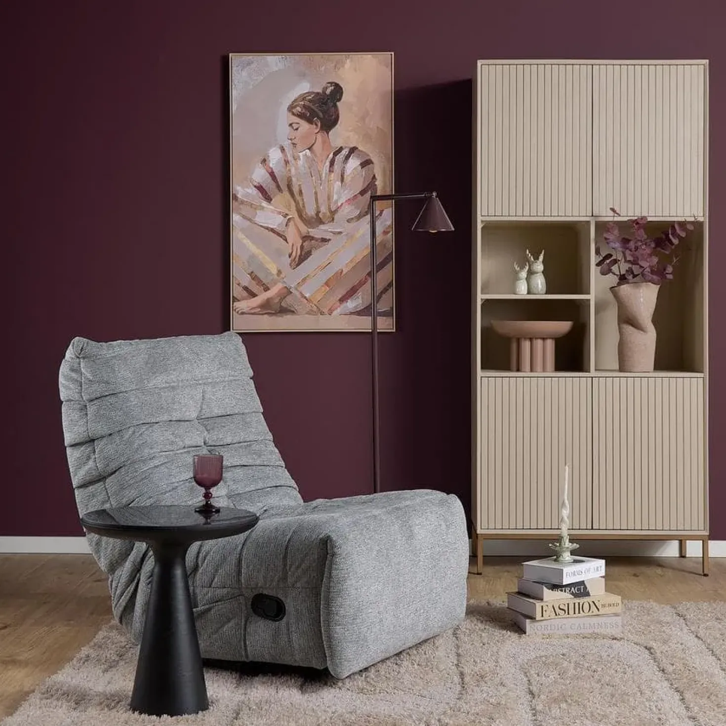 Fien Relaxfauteuil Grijs