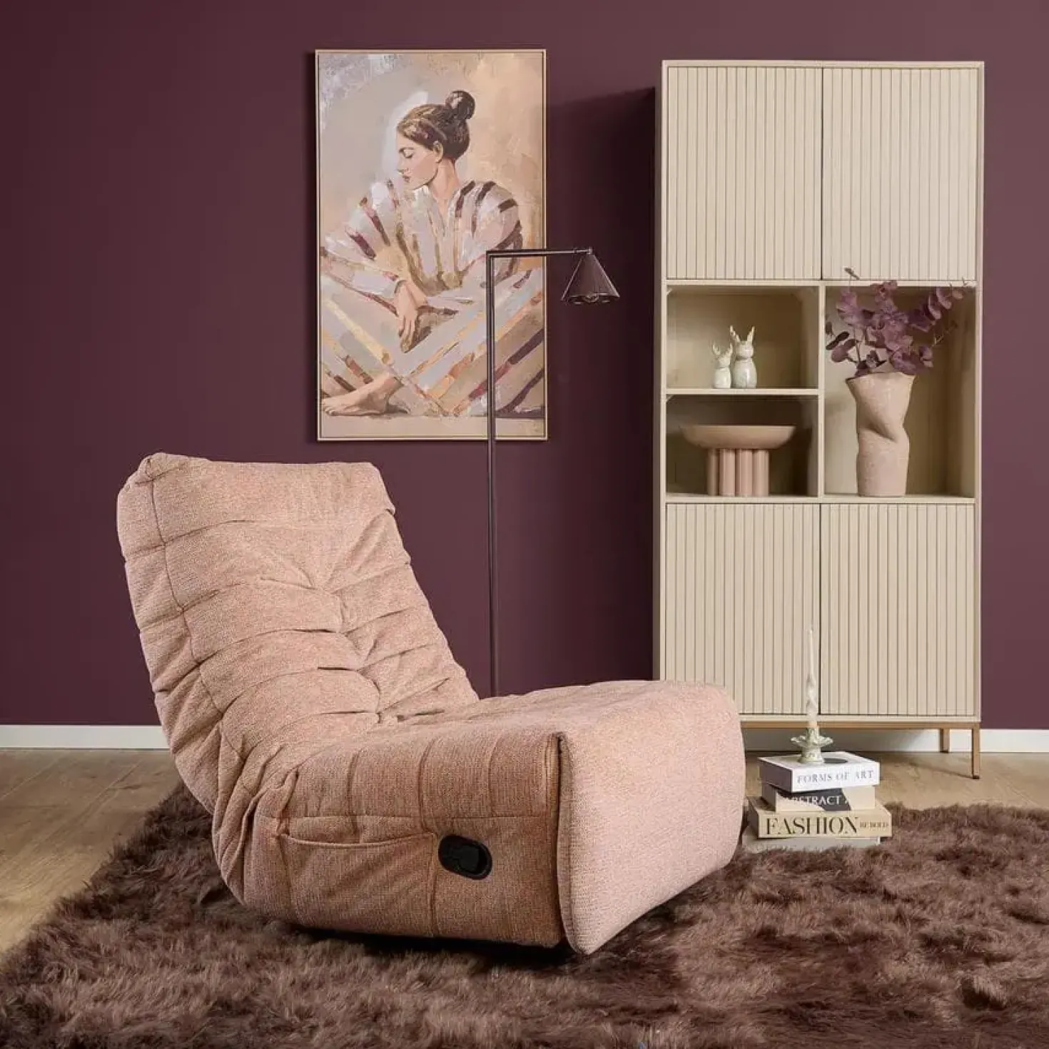 Fien Relaxfauteuil Roze
