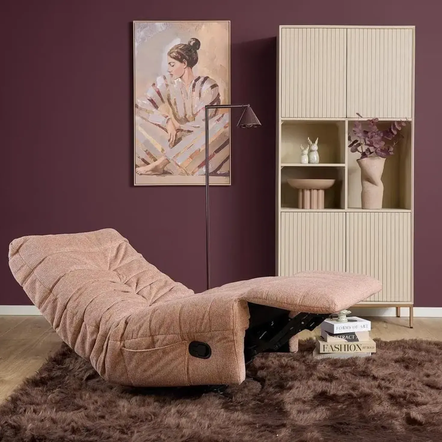 Fien Relaxfauteuil Roze