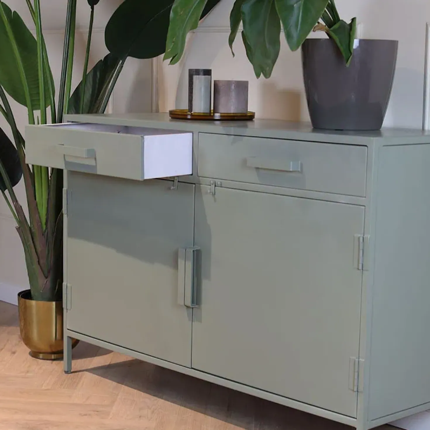 Figue dressoir 120cm olijfgroen
