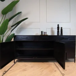 Figue dressoir 180cm zwart