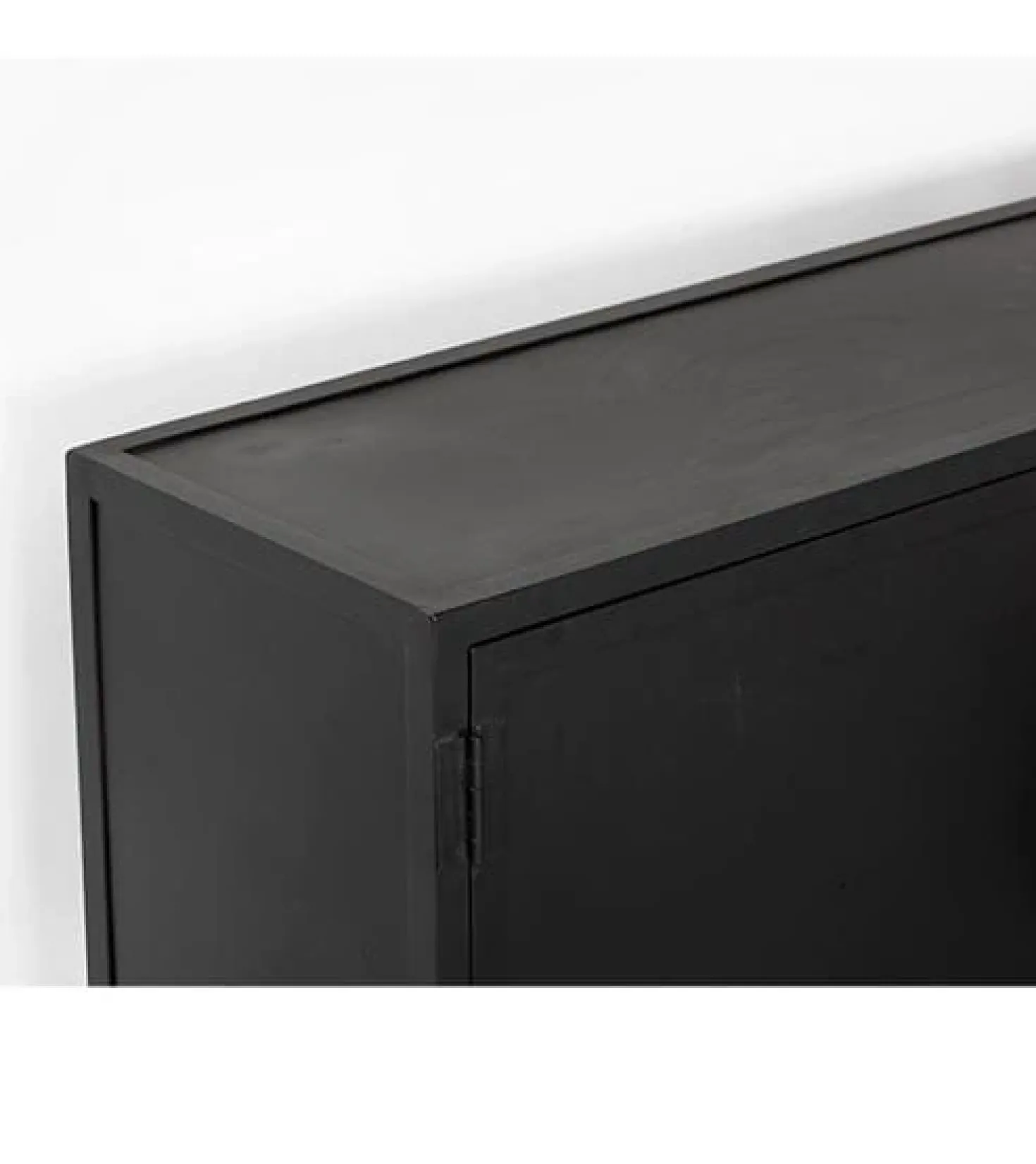 Figue tv meubel industrieel zwart metaal 200cm
