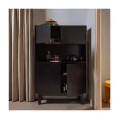 Finca Buffet-/drankkast grenen zwart 110cm