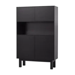 Finca Buffet-/drankkast grenen zwart 110cm