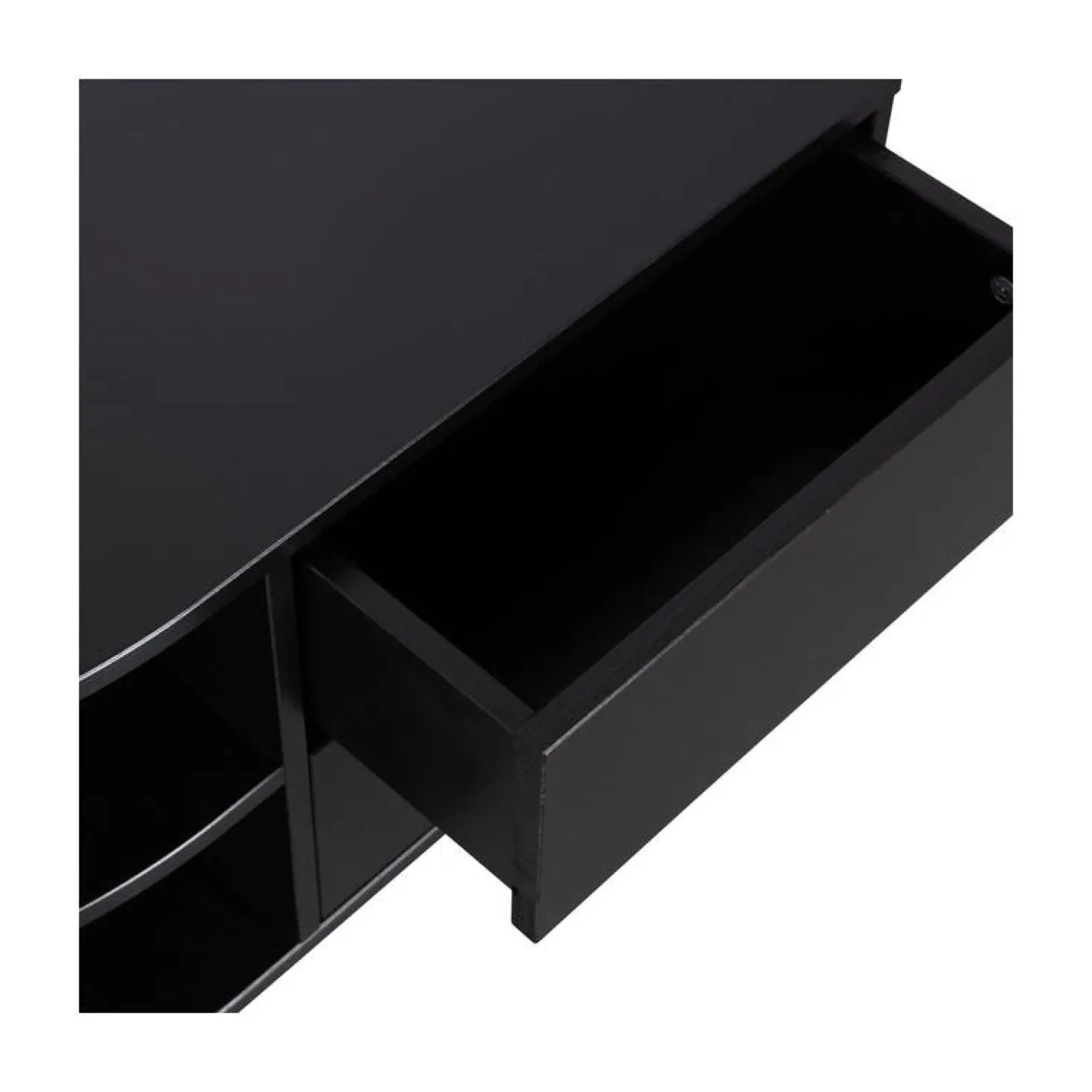 Finca Tv meubel rond links grenen zwart 78cm