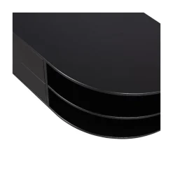 Finca Tv meubel rond rechts grenen zwart 78cm