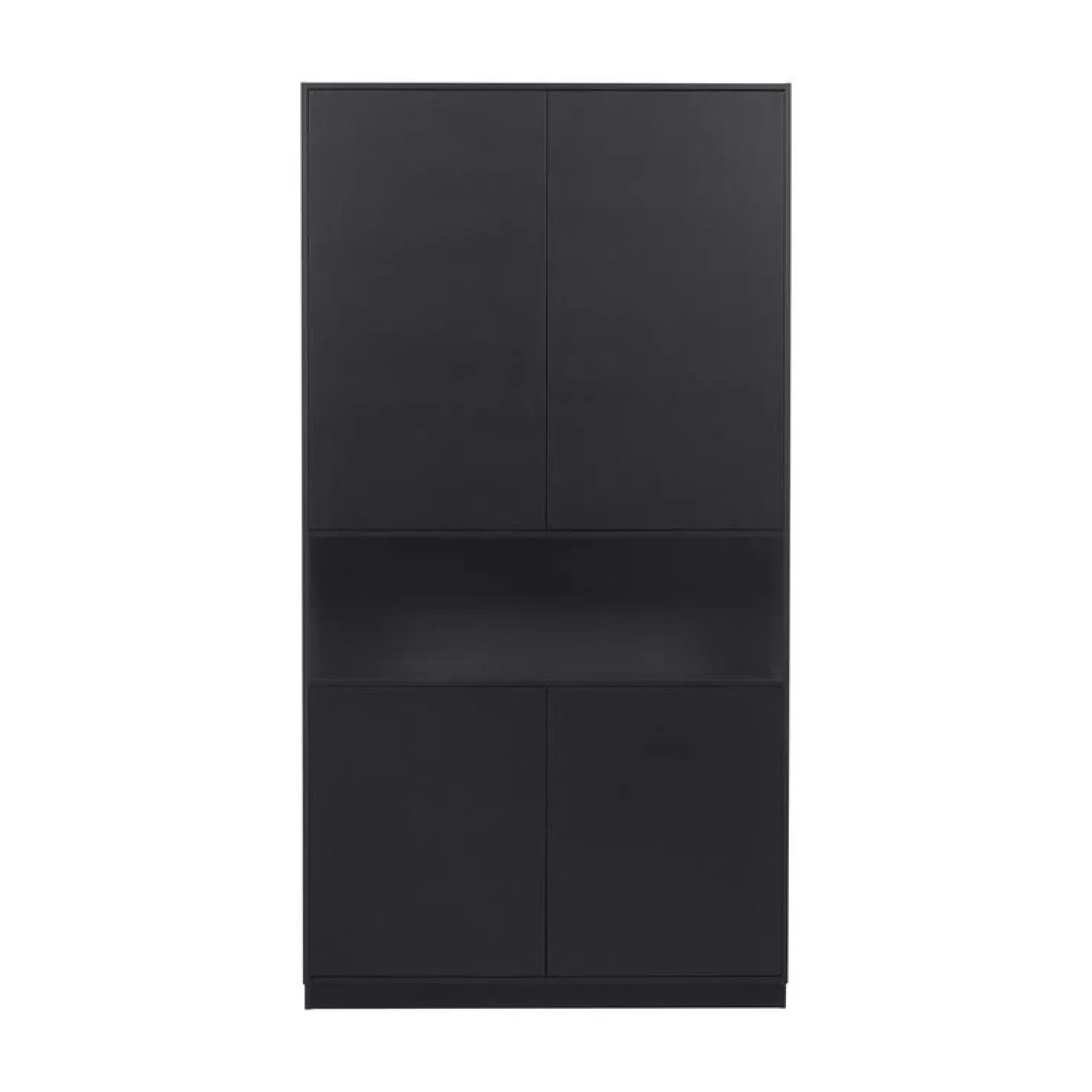Finca Wandkast grenen zwart 110cm