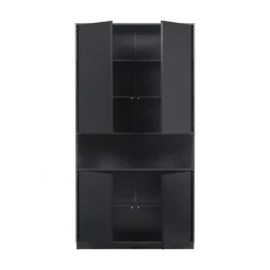 Finca Wandkast grenen zwart 110cm