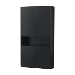 Finca Wandkast grenen zwart 110cm