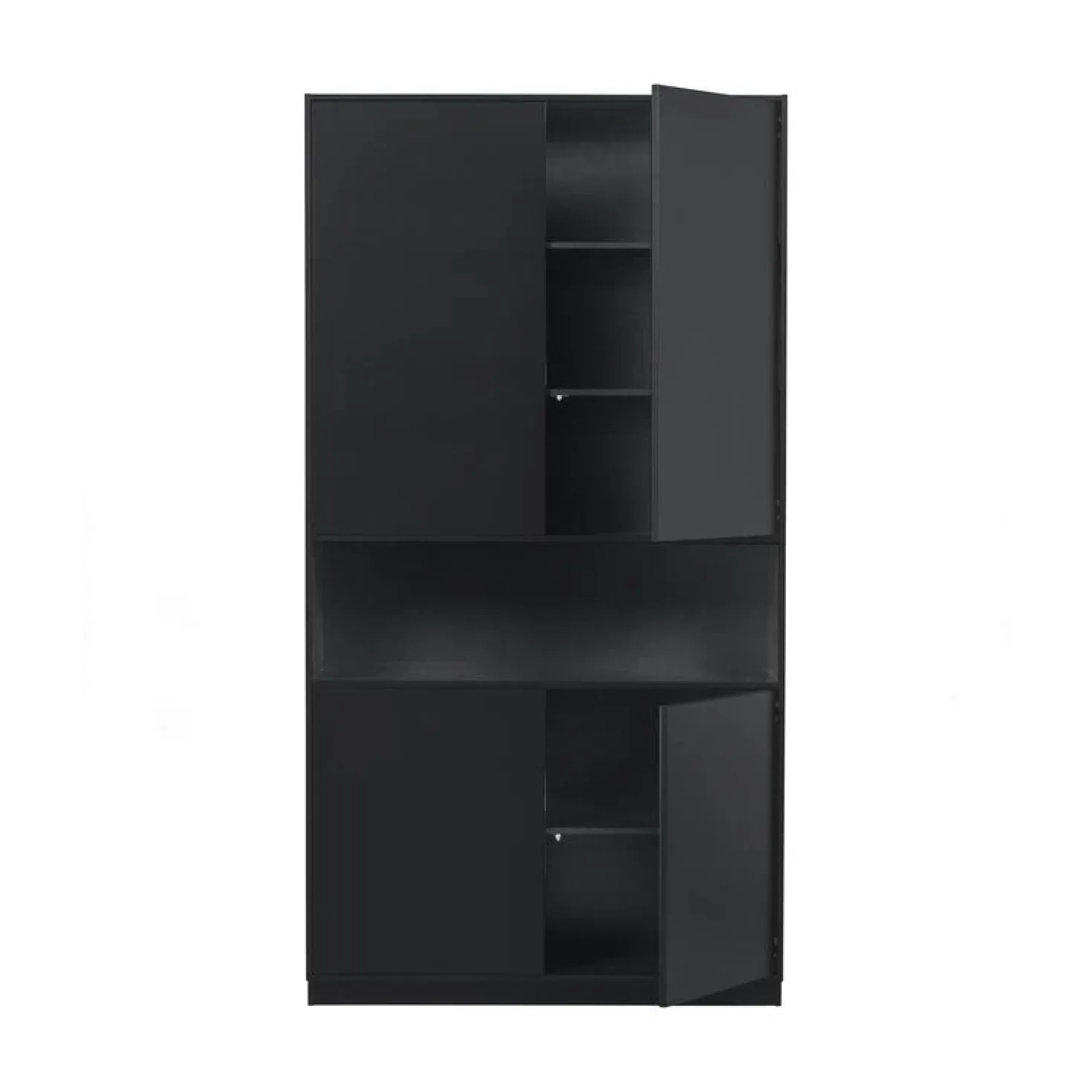 Finca Wandkast grenen zwart 110cm