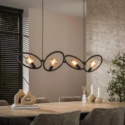 Finn 4-lichts Hanglamp Artic zwart