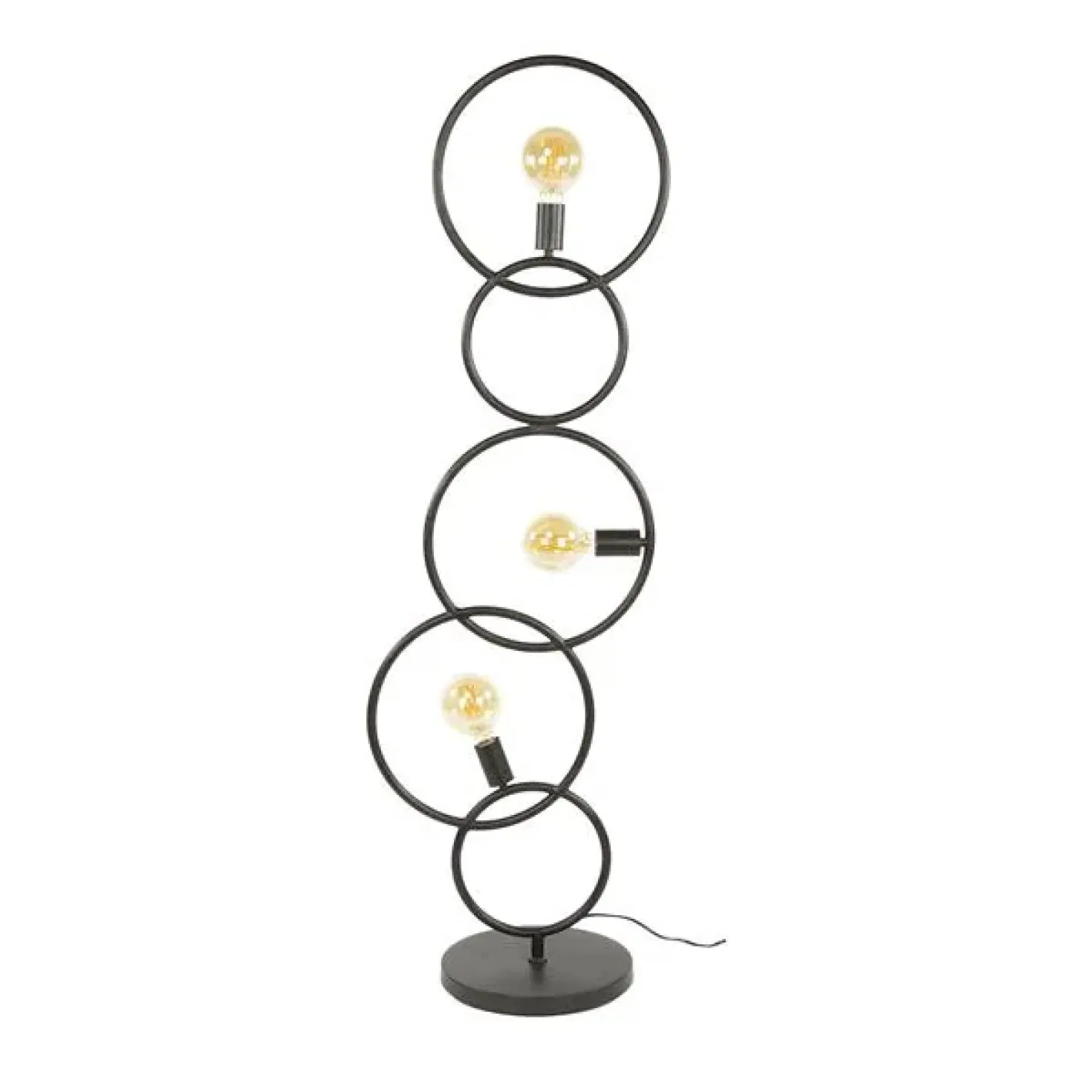 Finn 3-lichts Vloerlamp Artic zwart